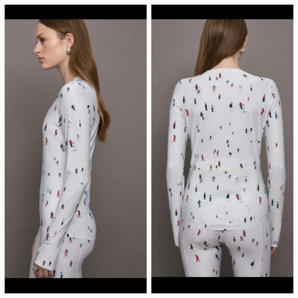 SET- Perfect Moment Dede Ski Active Tee Perfect Moment Base Layer Top & Leggings - Picture 4 of 17